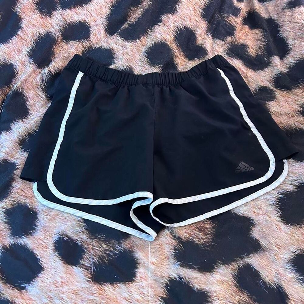 Adidas Women's Black and Navy Shorts